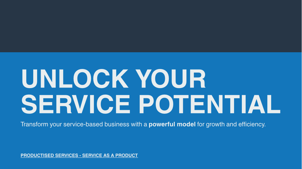 Unlock Your Service Potential - Transform your service-based business with a powerful model for growth and efficiency.